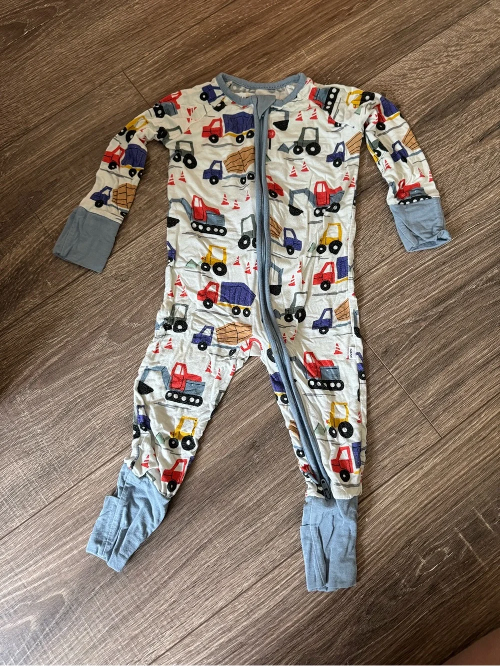 Little Sleepies Construction Trucks Bamboo Zippy Convertible